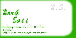 mark soti business card